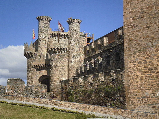 Ponferrada Castle in Léon Spain